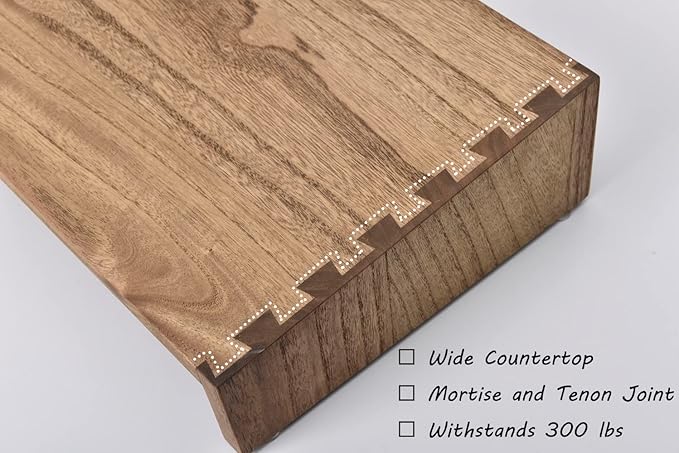 Kirigen Wood Under-Desk Foot Rest with Hight Adjustment -Portable Ergonomic Footrest Support Improves Posture and Circulation - Desk Foot Stool Elevate Foot Leg Wooden Dark Brown,TT-DBR