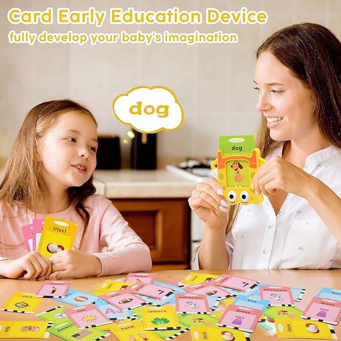 Toddler Toys Talking Flash Cards for 1 2 3 4 5 6 Year Old,Speech Therapy Montessori Toys with 384 Sight Words Learning Educational Gifts,Autism Sensory Toys for Autistic Children