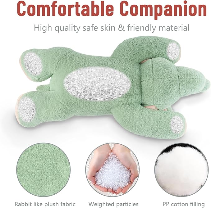 Niuniu Daddy 20" | 3.3 Pound Elephant Weighted Stuffed Animals, Large Pillowfort Plush Animal Toys for Kids Adults, Large Body Pillow for Gifts Presents Birthday Christmas Holiday