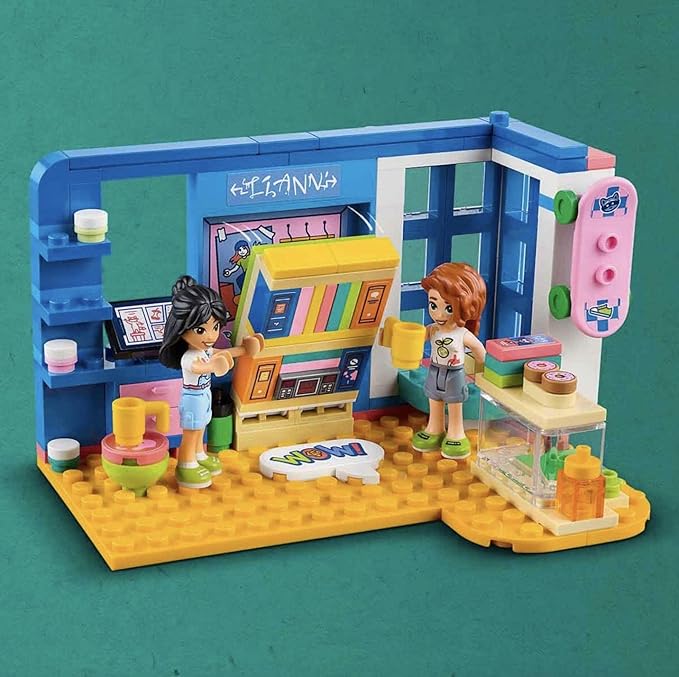 Lego Friends Liann's Room 41739, Art-Themed Bedroom Playset with Liann & Autumn Mini-Dolls, Collectible Toy for Girls and Boys 6 Plus Years Old