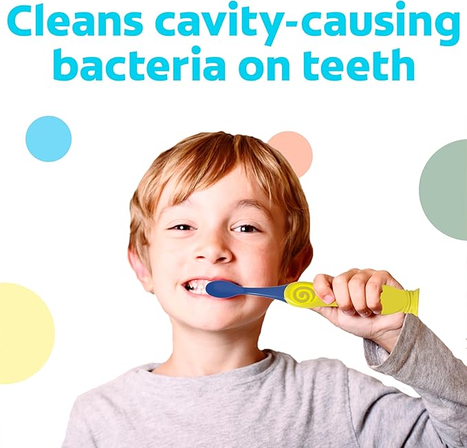 Colgate Bluey Extra Soft Toothbrush for Kids, Kids Toothbrush Pack with Built in Suction Cup Toothbrush Holder, Designed for Children Ages 2 and Up, Extra Soft Bristles, 2 Count (Pack of 1)