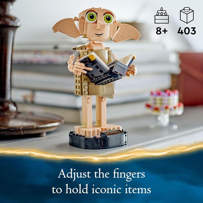 LEGO Harry Potter Dobby The House-Elf Building Toy Set, Build and Display Model of a Beloved Character from The Harry Potter Franchise, for 8 Year Old Boys' and Girls' Birthday, 76421
