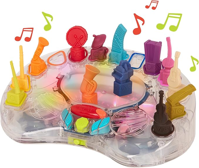 B. toys - B. Symphony Musical Toy Orchestra for Kids 3+ Years– 13 Musical Instruments for Classical Music for Babies and Toddlers – Interactive Kids Music Toys with Lights and 15 Songs