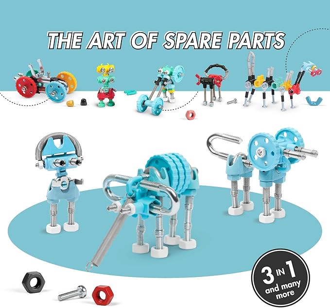 Stem Building Toys, Educational Build Your Own Elephant Robot Toy for Kids Age 6 7 8 9+ Year Old Boys and Girls, Animal Stem Toys Engineering Kit, Construction Toys Steam Gift