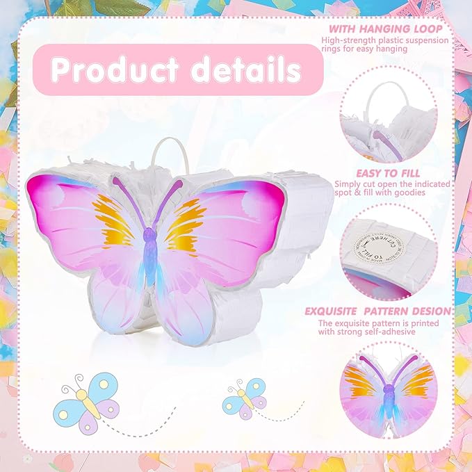 Lewtemi Piñata Party Decorations with Stick Blindfold and Confetti for Party Decorations Centerpiece, Photo Prop, Birthday, Funny Anniversary