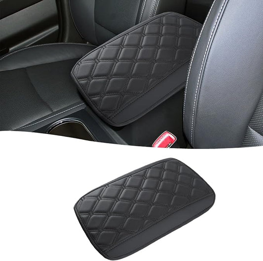 GIANT PANDA Custom Fit Center Console Armrest Cover for 2015-2019 Subaru Outback/Legacy,Waterproof Faux Leather Middle Console Cover Arm Rest Lid Cover Protector - Full Protection - Black