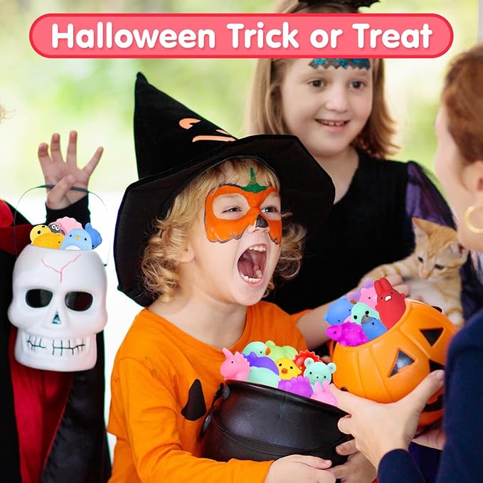 45Pcs Mochi Squishy Toys Mini Squishies Kawaii Animal Squishies Party Favors for Kids Cat Panda Unicorn Squishy Novelty Stress Relief Toys Birthday Gifts Goody Bags Class Prizes Pinata Fillers