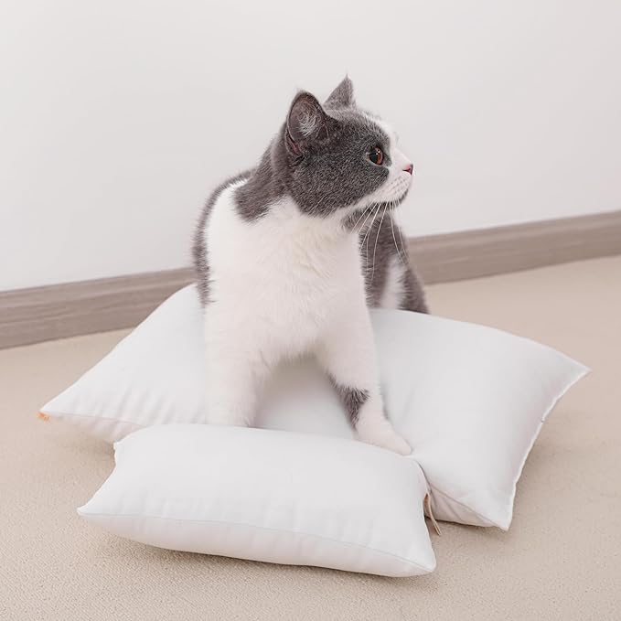 NTBAY Tiny Pillows, Down Alternative 7"x11" Microfiber Mini Pillow for Travel, Pets, Soft Machine Washable Small Pillows for Neck, Wrist, Lumbar and Knee, Dark Brown