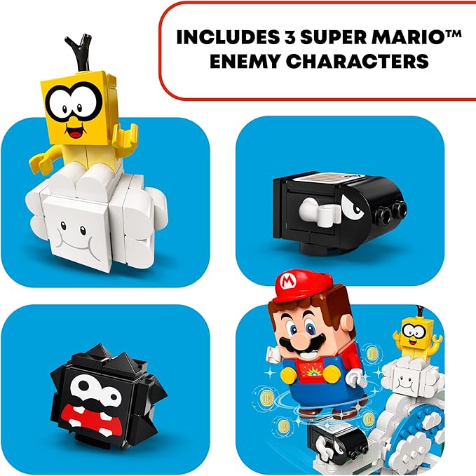 LEGO Super Mario Lakitu Sky World Expansion Set 71389 Building Kit; Collectible Toy Playset for Kids; New 2021 (484 Pieces)