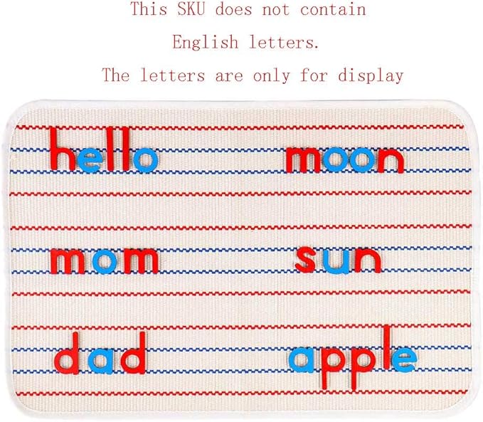 Kghios Montessori Rug Mat for Small Movable Alphabets Letters Montessori Preschool Spelling Learning Language Materials Toys (ONLY MAT)