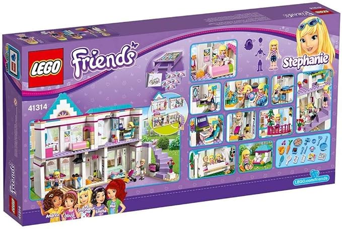 LEGO Friends Stephanie's House 41314 Build and Play Toy House with Mini Dolls, Dollhouse Kit (622 Pieces)