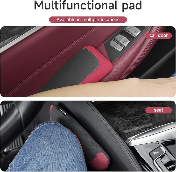 Alcantane Elbow Rest: Memory Foam Support for Car Legs and Knee, Anti-Fatigue