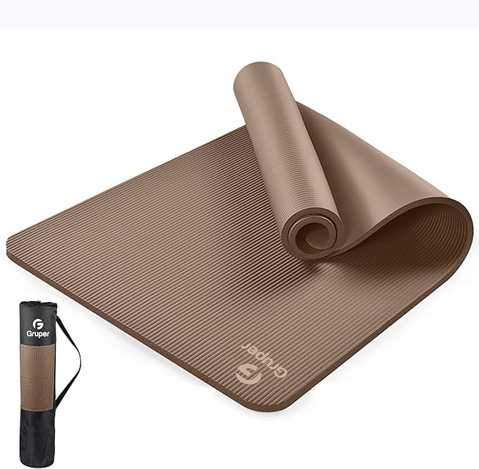 Yoga Mat Non Slip NBR Extra Thick Yoga Mat, 72"L x 32"/24"W x 0.6"/0.4"TH (185cm x 80cm/61cm x 15mm/10mm), Anti-Tear Exercise Mat with Carrying Strap and Bag, Workout Mats for Yoga, Pilates