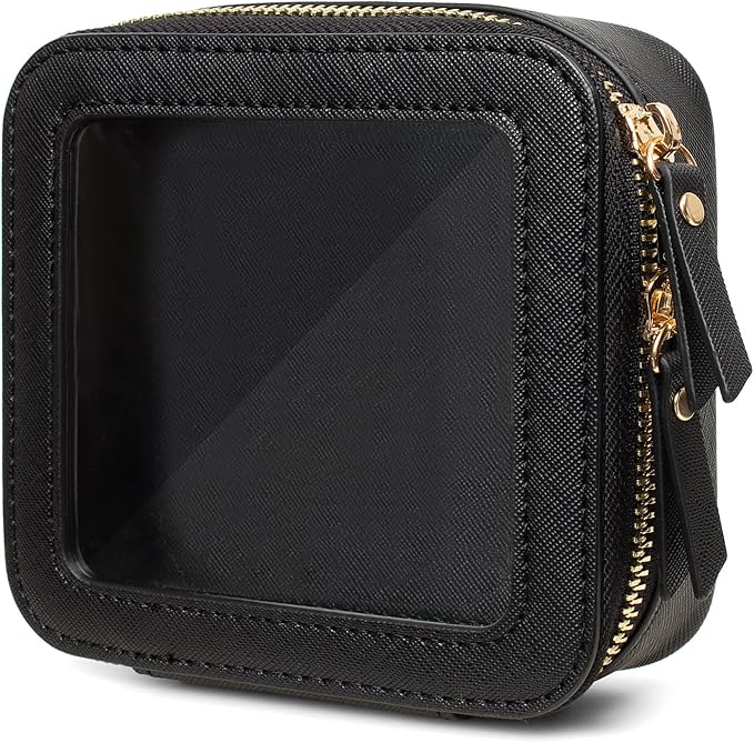 FFpaw Travel Clear Makeup Bag Set, TSA Approved Cosmetic Bag Case with Zipper Portable Makeup Pouch Toiletry Bag Women Traveling Cosmetic Organizer Storage Bag Car Organizer Car Essentials for Women