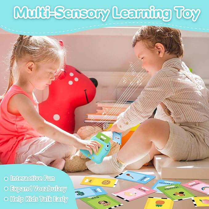 Talking Flash Card, Learning Toys for Ages 2-4, Autism Sensory Toys for Toddlers, Speak Montessori Toys for 2+ Year Old, Kids Gift for Boys Girls Birthday Preschool Activity 510 Sight Words