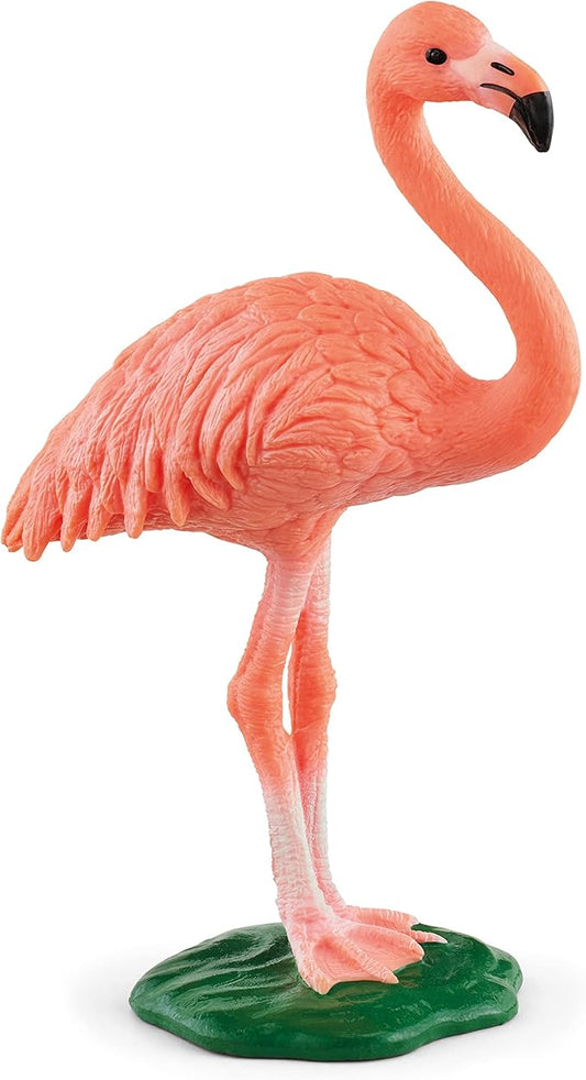 Schleich Wild Life, Bird Animal Toys for Boys and Girls 3 and Above, Pink Flamingo Toy Figurine, Ages 3+