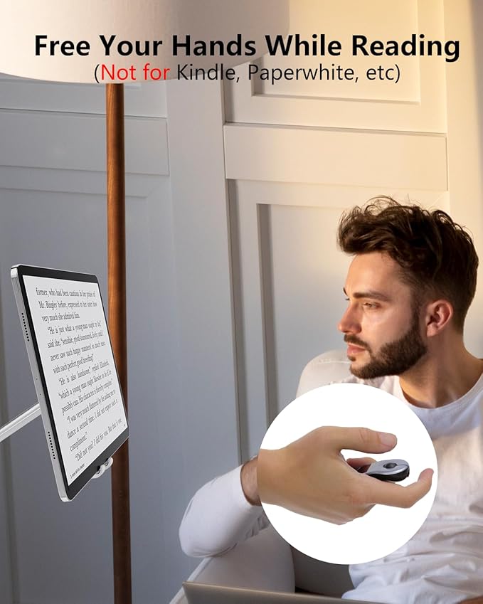 Air Mouse for PC/iOS/Android with Touchpad Rechargeable Wireless Presentation for PPT Pointer Bluetooth 2.4G Remote Control for PowerPoint/Keynote/Tiktok/Camera/Kindle App (Silver)