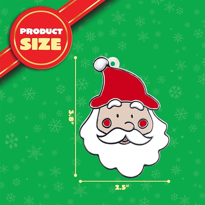 JOYIN Christmas 18 PCS Window Sun Catchers DIY Paint Art and Craft Kit, Make Your Own Window Clings for Christmas Holiday Decorations,Kids Art Project