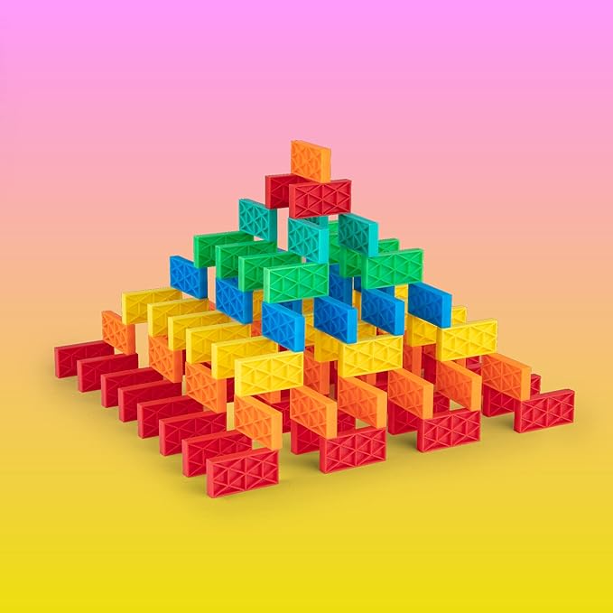 Bulk Dominoes Dominoes Kinetic Kit, 101 Starter 118pc, STEM STEAM Toy for Kids, Building, Toppling, Chain Reaction Sets