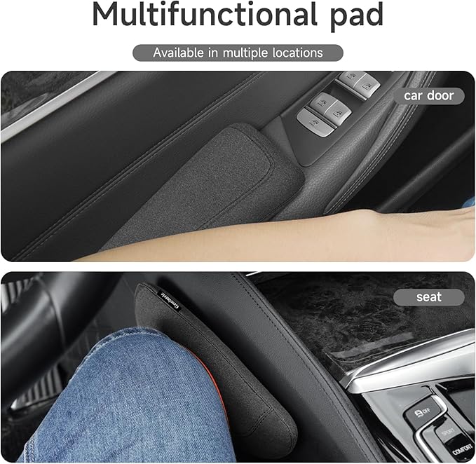Alcantane Elbow Rest: Memory Foam Support for Car Legs and Knee, Anti-Fatigue