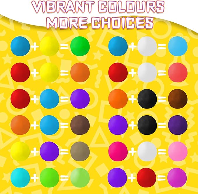 Air Dry Clay, 36 Colors Safe & Non-Toxic, Super Light Magic Clay with 3 Sculpting Tools, Non-Sticky, DIY Modeling Clay for Boys & Girls, Ideal Art Crafts Gift for Kids and Adults