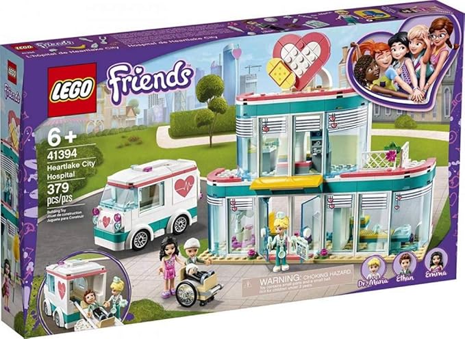 LEGO Friends Heartlake City Hospital 41394 Best Doctor Toy Building Kit, Featuring Friends Character Emma (379 Pieces)