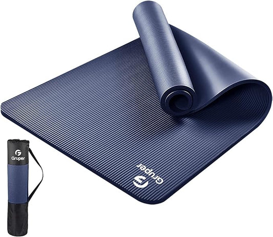 Yoga Mat Non Slip NBR Extra Thick Yoga Mat, 72"L x 32"/24"W x 0.6"/0.4"TH (185cm x 80cm/61cm x 15mm/10mm), Anti-Tear Exercise Mat with Carrying Strap and Bag, Workout Mats for Yoga, Pilates