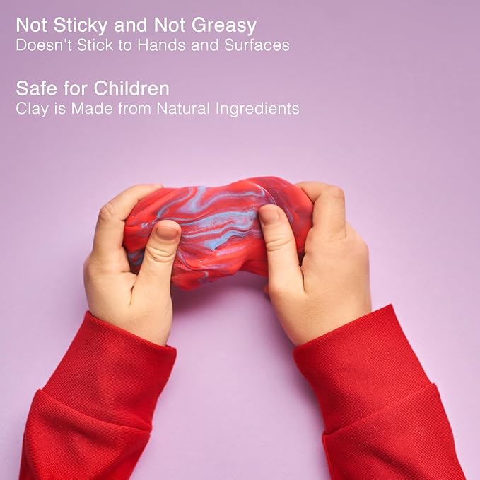 FlyFlag Air Dry Clay - 36 Colors, Soft & Ultra Light, Modeling Clay for Kids with Accessories, Tools and Tutorials