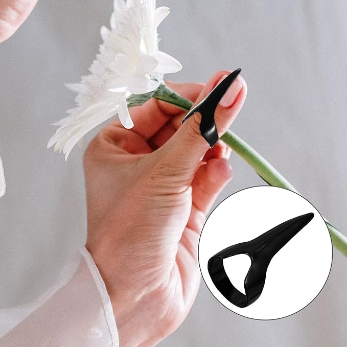 Beaupretty 8Pcs Halloween Costume Claws Fake Nail Rings Metal Gothic Punk Full Finger Rings Fingertip Nail Art Decoration Halloween Party Favor