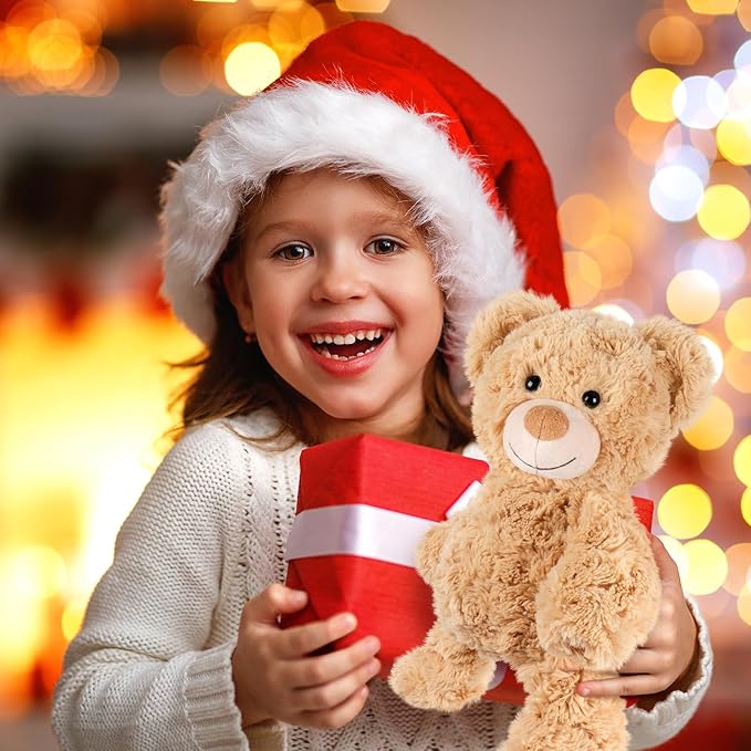 Teddy Bear Stuffed Animals, Microwavable Stuffed Animal Heating Pads for Heat Therapy, Stress Relief Toy for Anxiety, Cuddle, Companion, Bear Plush Gifts for Girls Boys Adults