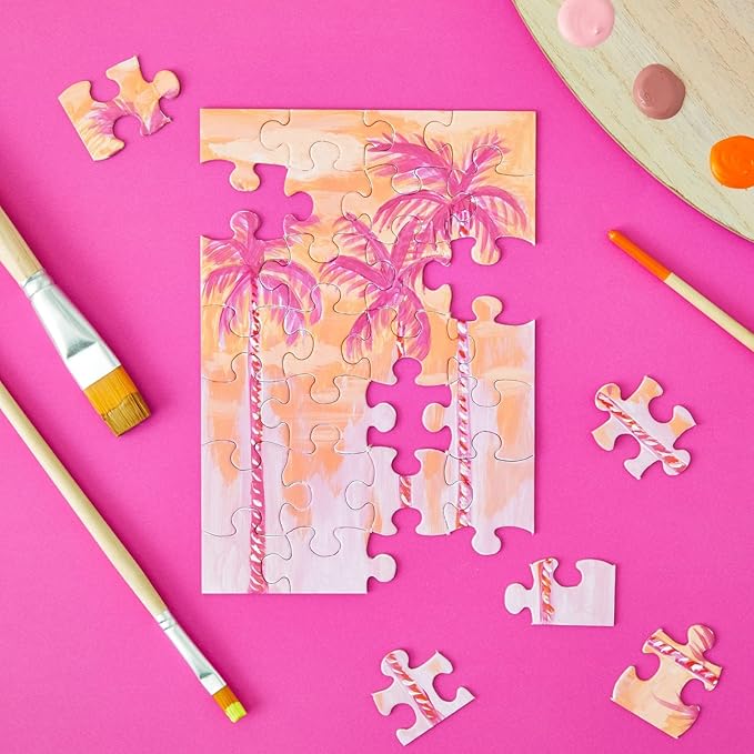 Juvale 48 Sheets Blank Puzzles to Draw On Bulk – 6x8 inch Make Your Own Jigsaw Puzzle for Kids Crafts Projects (28 Pieces Each)