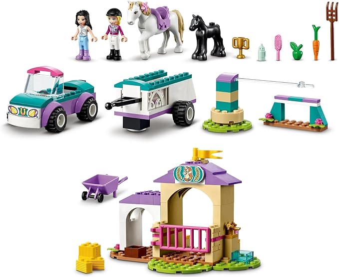 LEGO Friends 41441 Horse Training and Trailer Building Set 4+（148 Pieces）