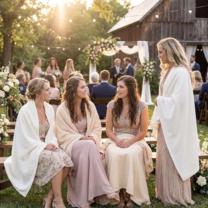 Kinlop Fleece Blanket Bulk 60 x 50 Inch Soft Lightweight Fleece Cozy Blanket Warm Throw Plush Pet Throw for Bed Couch Sofa Home Office Wedding Gifts Travel Camping(Beige Tones,40 Packs)