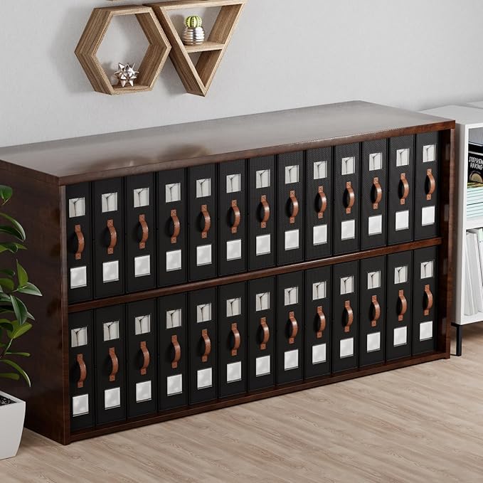 4 Pack Bed Sheet Storage Organizers- Premium Fabric Closet Organizer with Clear View Window, Space-Saving Foldable Design for Queen/King Size Bedsheets, Blankets & Duvet Covers