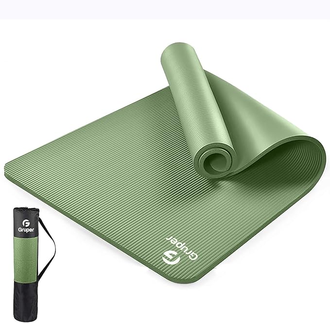 Yoga Mat Non Slip NBR Extra Thick Yoga Mat, 72"L x 32"/24"W x 0.6"/0.4"TH (185cm x 80cm/61cm x 15mm/10mm), Anti-Tear Exercise Mat with Carrying Strap and Bag, Workout Mats for Yoga, Pilates