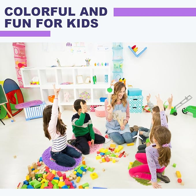 15 PCS Floor Cushions for Kids Colourful Educational Classroom Rug 16 inch Round Floor Cushion Round Seat for School Home Learning Group Activities Play Area