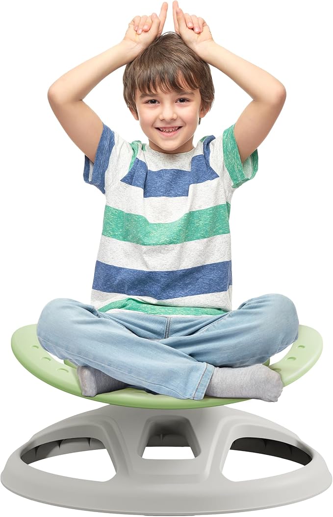 Brelley Sensory Spinning Chair for Kids, Autistic Kids Swivel Chair, Sensory Activity Toy for Toddlers, Physical Coordination Training Indoor & Outdoor Autism Sensory Products