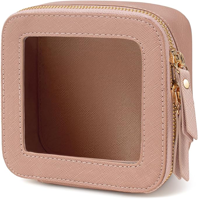 FFpaw Travel Clear Makeup Bag Set, TSA Approved Cosmetic Bag Case with Zipper Portable Makeup Pouch Toiletry Bag Women Traveling Cosmetic Organizer Storage Bag Car Organizer Car Essentials for Women