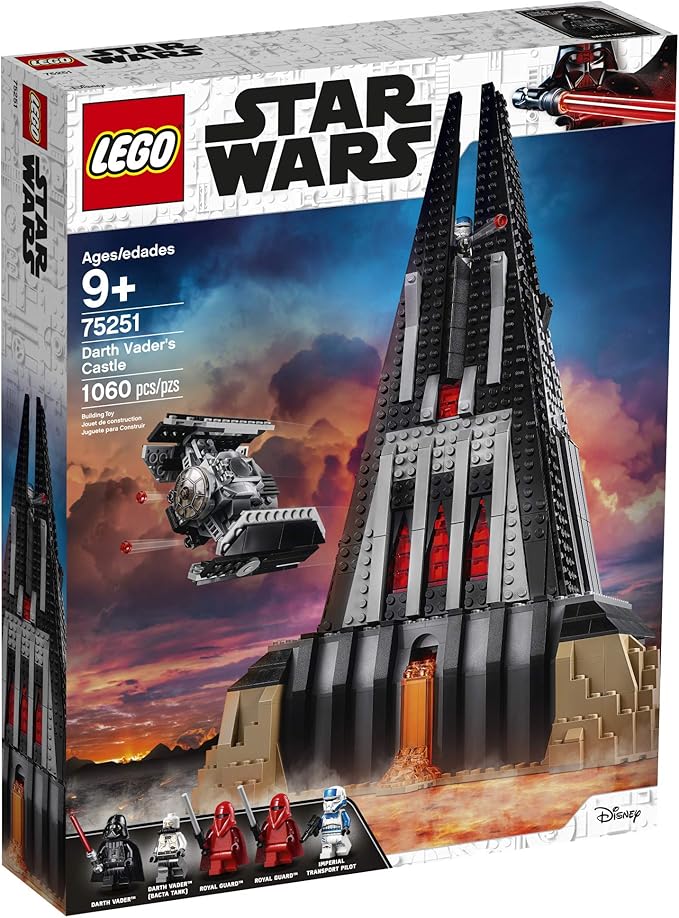 LEGO Star Wars Darth Vader's Castle 75251 Building Kit Includes TIE Fighter, Darth Vader Minifigures, Bacta Tank and More (1,060 Pieces) - (Amazon Exclusive)