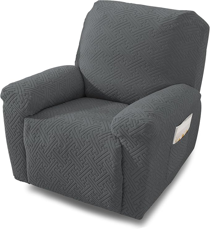 NORTHERN BROTHERS Recliner Chair Covers, Lazy Boy Recliner Covers, Stretchy Cover for Recliner Chairs, Dark Gray