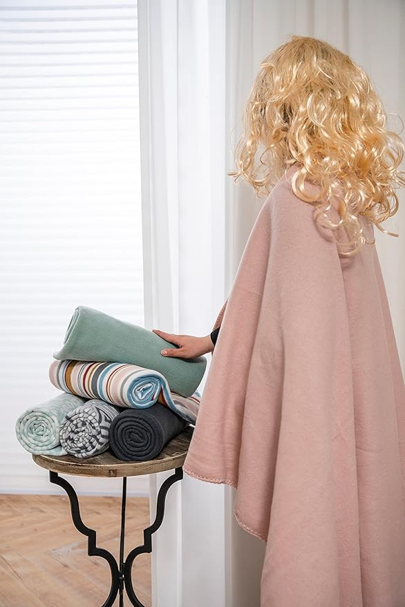 Special SG Glory Fleece Throw Blanket Set Bulk for Travel Kids Outdoor Wedding Pet (Assorted #2, Pack of 6 50x60 Inches)