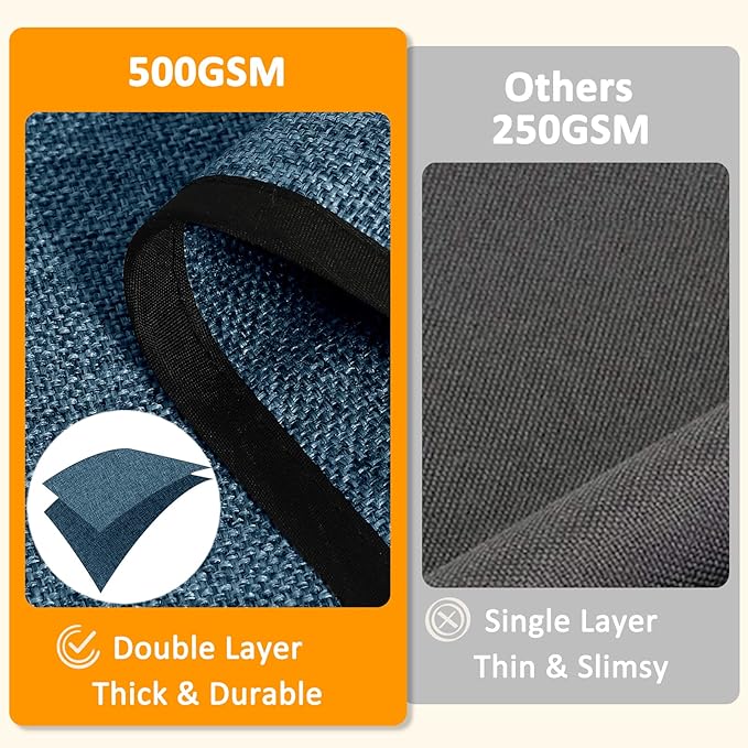 Joywell Remote Holder for Couch Non Slip Sofa Armrest Organizer Armchair Caddy with 6 Pocket Storage for Magazine, Tablet, Phone, iPad, Grey-Blue