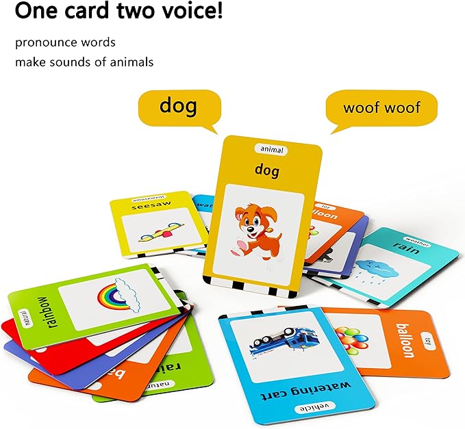 Lapare Audible Learning Toy with Music for Toddler Age 1 2 3 4 5, 520 Sight Words Flash Cards Kindergarten Toy for Boys to Learn Alphabet Number Color Shapes and More