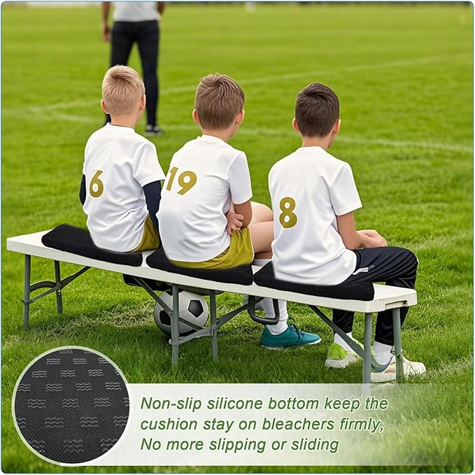 Esme L&H Stadium Seat Cushions, 3D Mesh Fabric Bleacher Cushion, Portable Stadium Seat Cushion for Bleachers