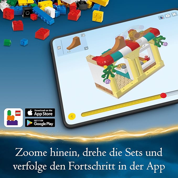 LEGO Harry Potter Quidditch Trunk Playset for 1 or 2 Players with Customizable Minifigures of Draco Malfoy, Cedric Diggory, Cho Chang and Golden Snitch, Travel Toy for Boys and Girls 76416