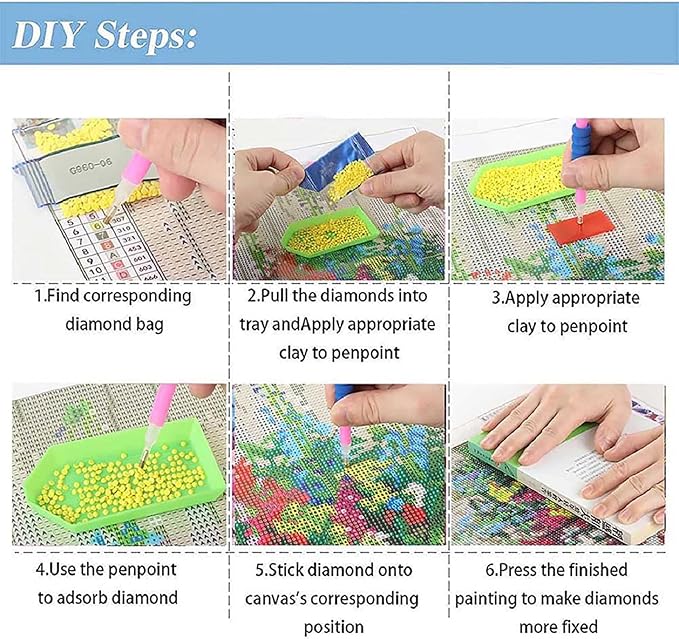 Junrife 5D Diamond Craft Kits Stickers for Kids,Gem Kids' Paint by Number Kits Mosaic Sticker - Best Gifts for Girls Over Ages 6 Easy for Kids Adult Beginners
