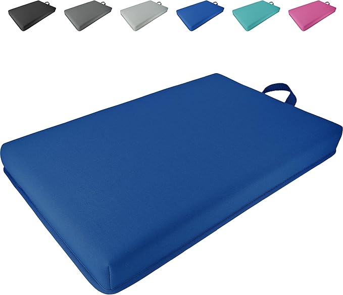 Extra Thick Kneeling Pad, Bath Kneeler Pad, Garden Kneeling Pad for Knee, Water Resistant Soft Memory Foam Cushioning for Workout, Yoga, Bathing, Physical Therapy, Prayer Pillow, Blue