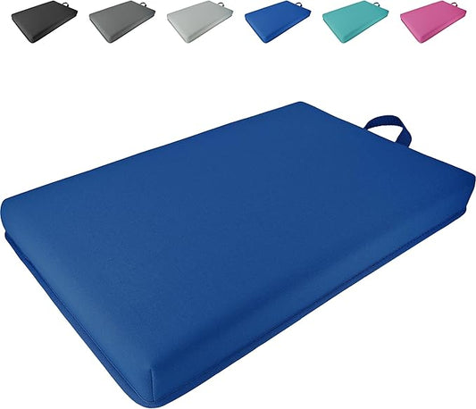 Extra Thick Kneeling Pad, Bath Kneeler Pad, Garden Kneeling Pad for Knee, Water Resistant Soft Memory Foam Cushioning for Workout, Yoga, Bathing, Physical Therapy, Prayer Pillow, Blue