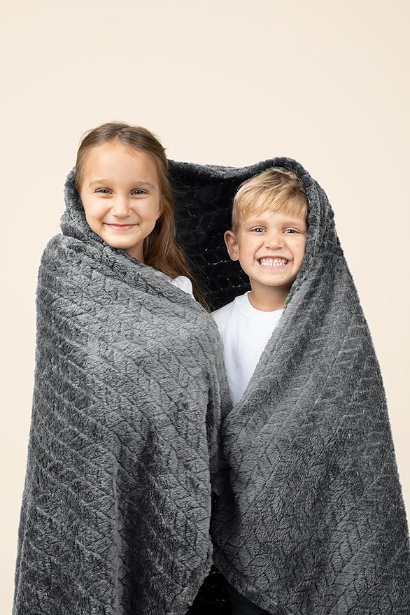 EverSnug Travel Blanket & Pillow 68x42 - Premium Ultra-Soft Microfleece 2 in 1 Compact & Packable Flight Blanket with Soft Bag Pillowcase, Hand Luggage Sleeve and Backpack Clip (Grey)