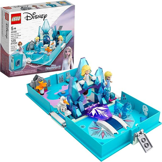 LEGO Disney Frozen 2 Elsa and The Nokk Storybook Adventures Building Toy 43189 Movie-Inspired Frozen Toy Set, Gift Idea for Kids Boys Girls Age 5+, Portable Travel Toy with Micro Dolls and Olaf Figure